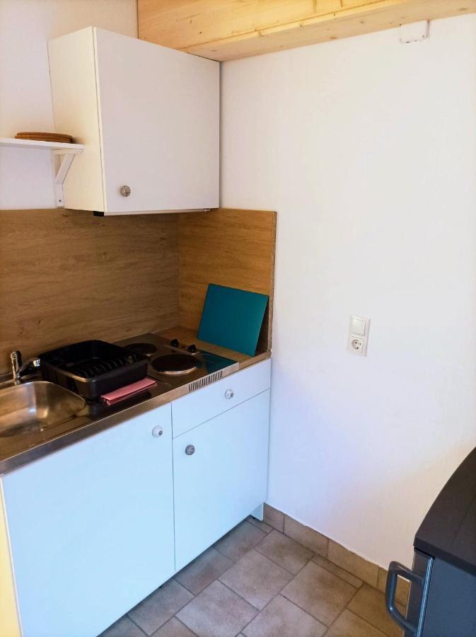 Kleine Ferienwohnung Mit Terrasse Am Waldrand 쇠나우 외부 사진